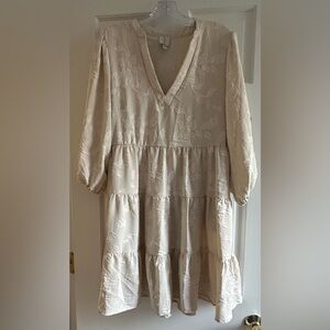 Joie Cream V-Neck BabyDoll Dress
